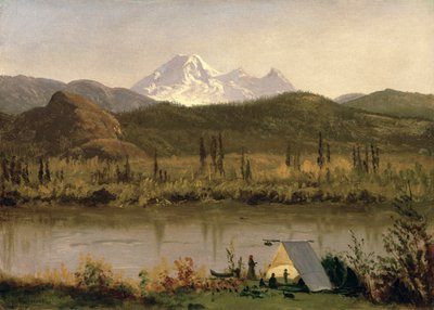 Mount Baker, Washington, from the Frazier River, c.1889 by Albert Bierstadt